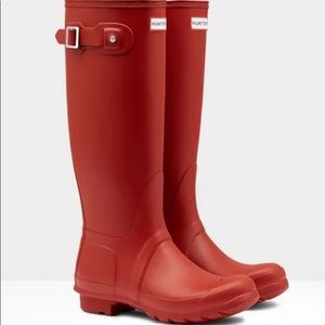 Women's Original Tall Rain Boots: Military Red